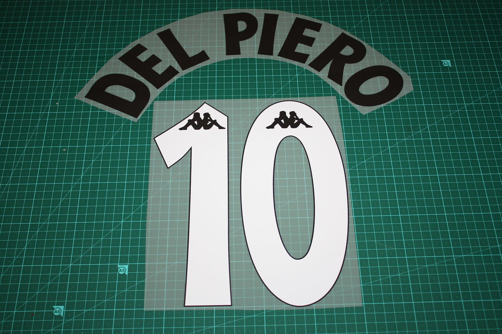 Juventus 97 98 10 Del Piero Homekit Nameset Printing